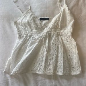 Super cute brandy Melville white tankNo longer on site RARE! Size- One size